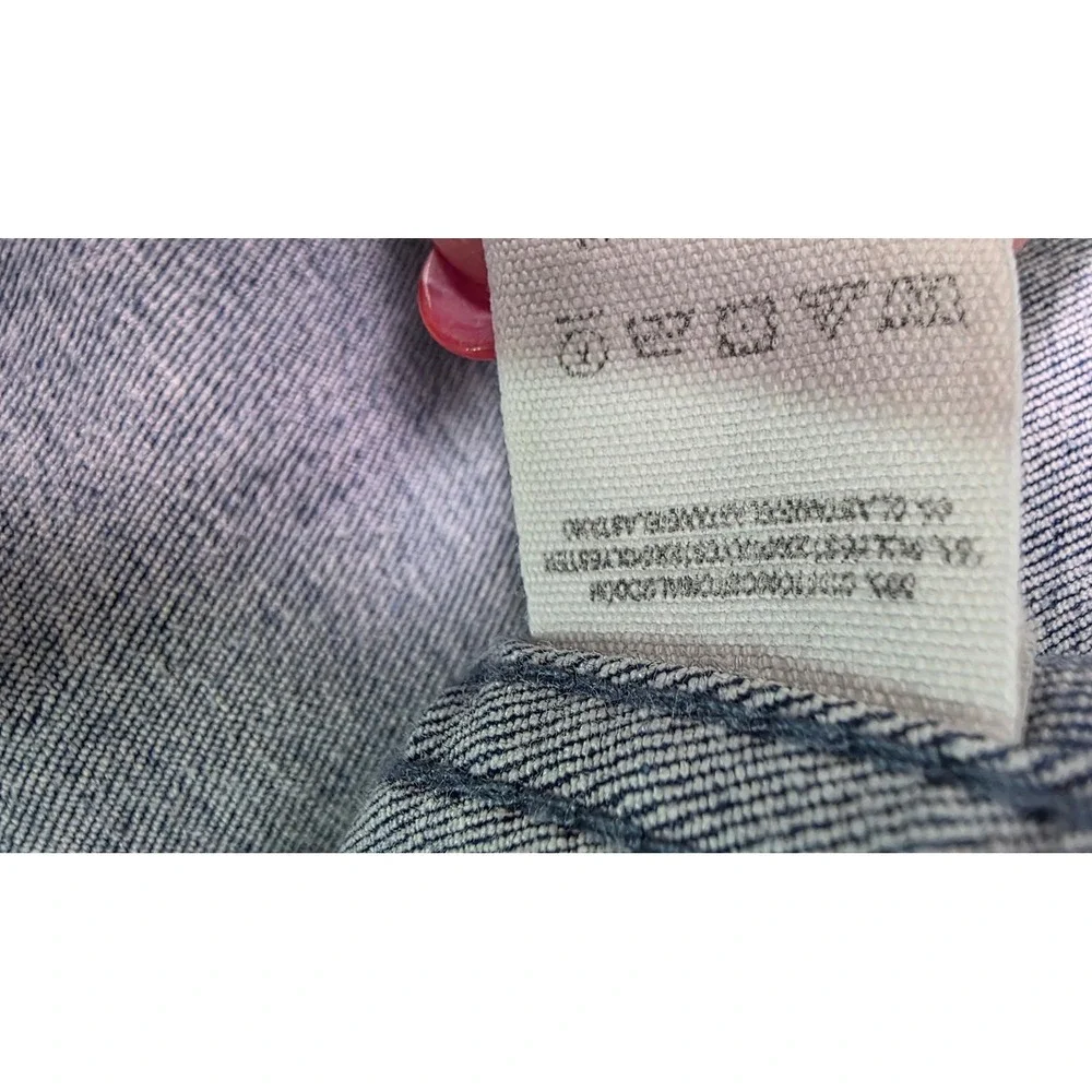 Free People Y2K Denim Mini Skirt Light Wash Blue Paneled High Rise Size 10 - Picture 6 of 9